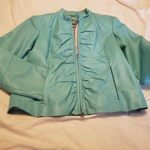 lambskin leather jacket